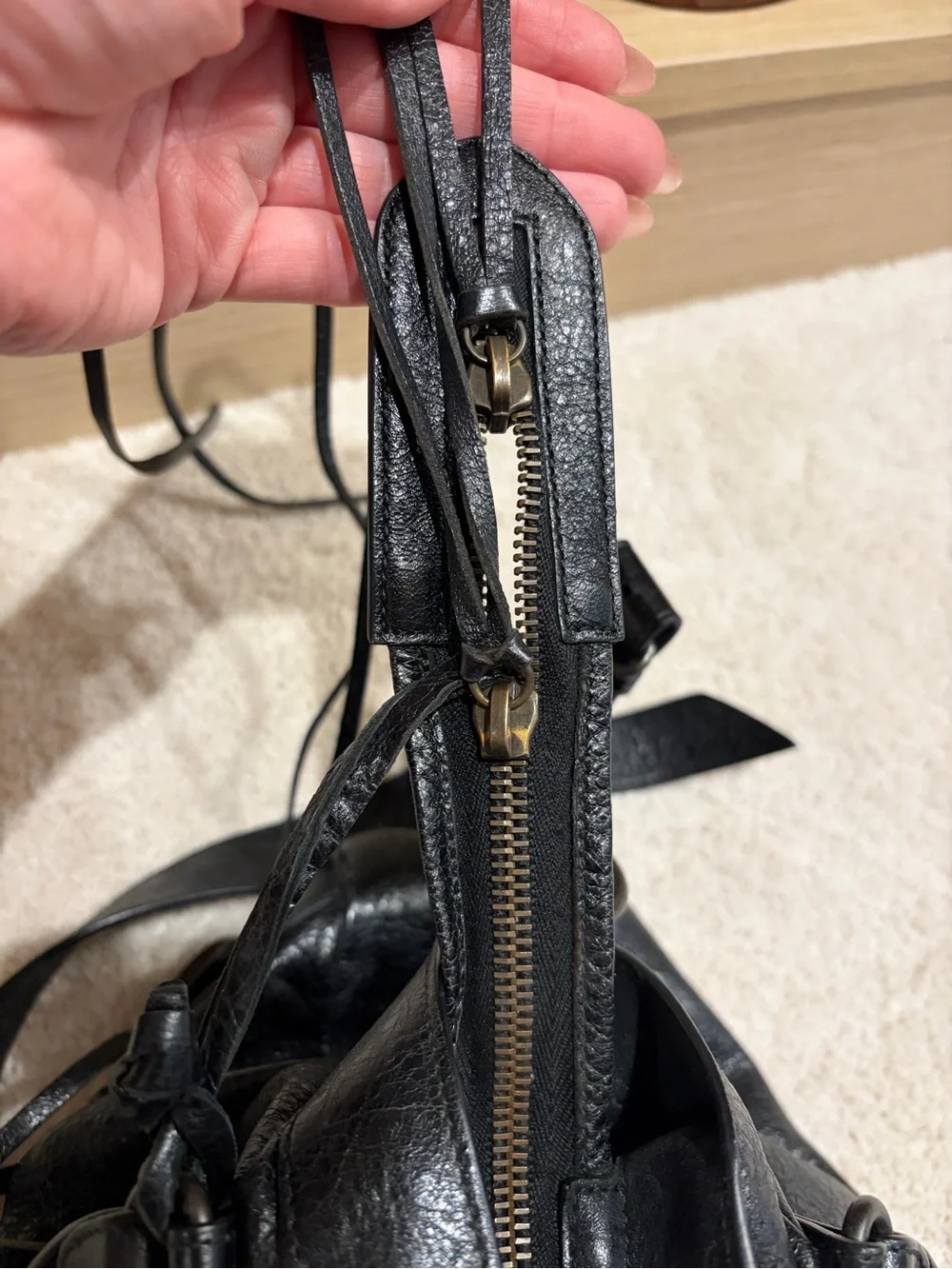 Balenciaga Agneau Classic Hardware Town Bag Black 2012